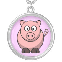cute pig necklace