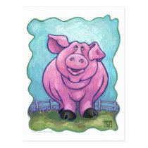 Cute Pig Postcard
