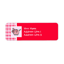 Cute Pig Return Address Labels