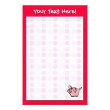Cute Pig Stationery Paper