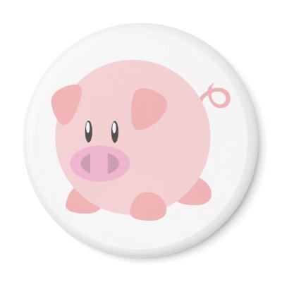 Cute Pig T Shirt, Shirts, Pig Gifts, Art, Posters Refrigerator Magnet