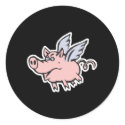 cute pig with wings stickers