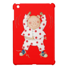 Cute Piggy Exercising Cover For The iPad Mini