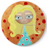Cute pinback doll pin pinback rasa button