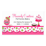 Cute Pink and Green Bakery Business Card