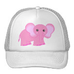 Cute Pink Baby Elephant Mesh Hats