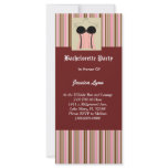 Cute Pink Bachelorette Party Invitation with Se... Rack Card