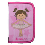 Cute Pink Ballet Girl On Stars and stripe Planner