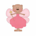 Cute Pink Bear Fairy photo sculptures