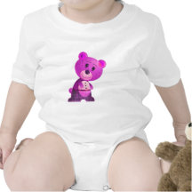 Cute Pink Bear Infant Long SleeveT-Shirt