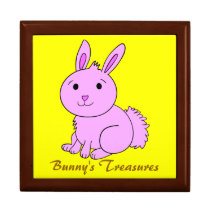 Cute Pink Bunny's Treasures Gift Box