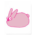 cute pink cartoon bunny rabbit posters by doonidesignsanimals cute pink cartoon bunny rabbit posters