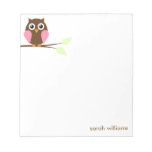 Cute Pink Cartoon Owl