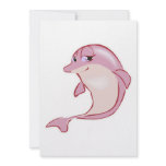 cute pink dolphin custom invites