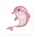 cute pink dolphin print