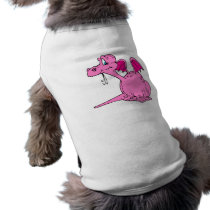 Cute Pink Dragon Baby Pet Tee Shirt