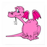 Cute Pink Dragon Baby Print