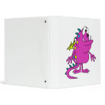 cute pink dragon monster creature binders