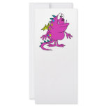 cute pink dragon monster creature custom rack cards