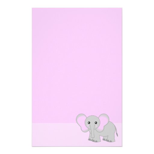 Elephant Stationery Custom Elephant Stationary Zazzle