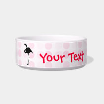 Cute Pink Flamingo Pet Bowls
