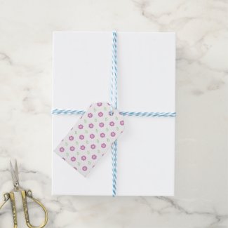 Cute Pink Floral Gift Tag Pack Of Gift Tags
