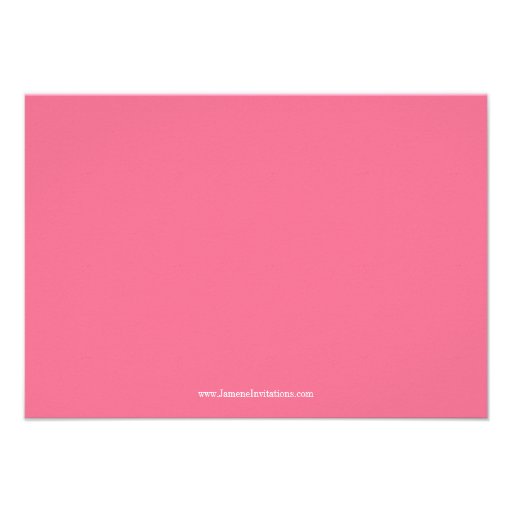 Cute pink girl's pirate birthday party thank you invitations