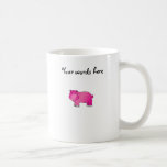 Cute pink hippo mugs