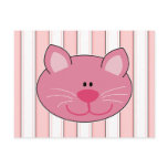 Cute Pink Kitty Cat Postcard