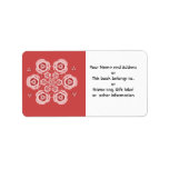 Cute Pink Lotus Flower Meditation Address Labels
