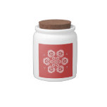 Cute Pink Lotus Flower Meditation Candy Jar at Zazzle