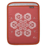 Cute Pink Lotus Flower Meditation iPad Sleeve V