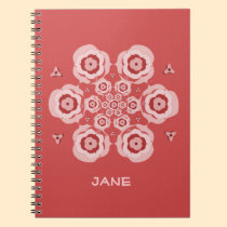 Cute Pink Lotus Flower Meditation Notebook