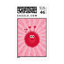 Cute Pink Love Bug Postage
