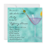 Cute Pink Martini Bachelorette Party Invite
