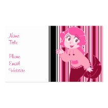 Cute Pink Mermaid Girl business cards