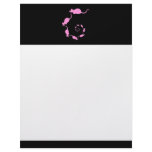 Cute Pink Mouse Design. Spiral of Mice. Letterhead Design