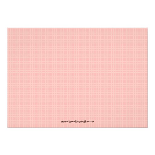 Cute pink owl elementary girl's graduation party custom invite
