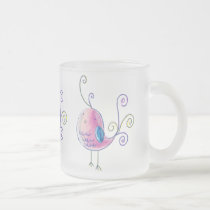 Cute Pink Pastel Bird mugs