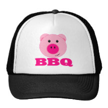 Cute Pink Pig BBQ Mesh Hats
