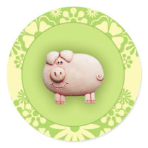 Cute Pink Pig stickers