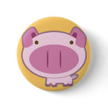 CUTE PINK PIGGY BUTTON CUTE PINK PIGGY BUTTON