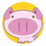 CUTE PINK PIGGY STICKER CUTE PINK PIGGY STICKER