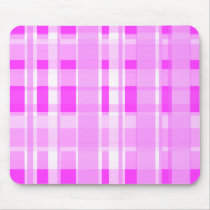 Cute Pink Plaid Mouse Pad mousepads