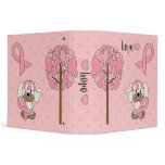 Cute Pink Ribbon Hope Binder