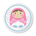 Cute Pink Russian Doll Magnet
