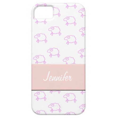 Cute Pink Sheep iPhone 5 Cover