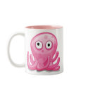 cute pink silly octopus, cute pink silly octopus mugs by doonidesignsanimals cute pink silly octopus, cute pink silly octopus mugs