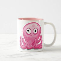 cute pink silly octopus, cute pink silly octopus mugs by doonidesignsanimals cute pink silly octopus, cute pink silly octopus mugs