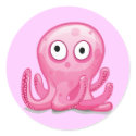 cute pink silly octopus stickers by doonidesignsanimals cute pink silly octopus stickers
